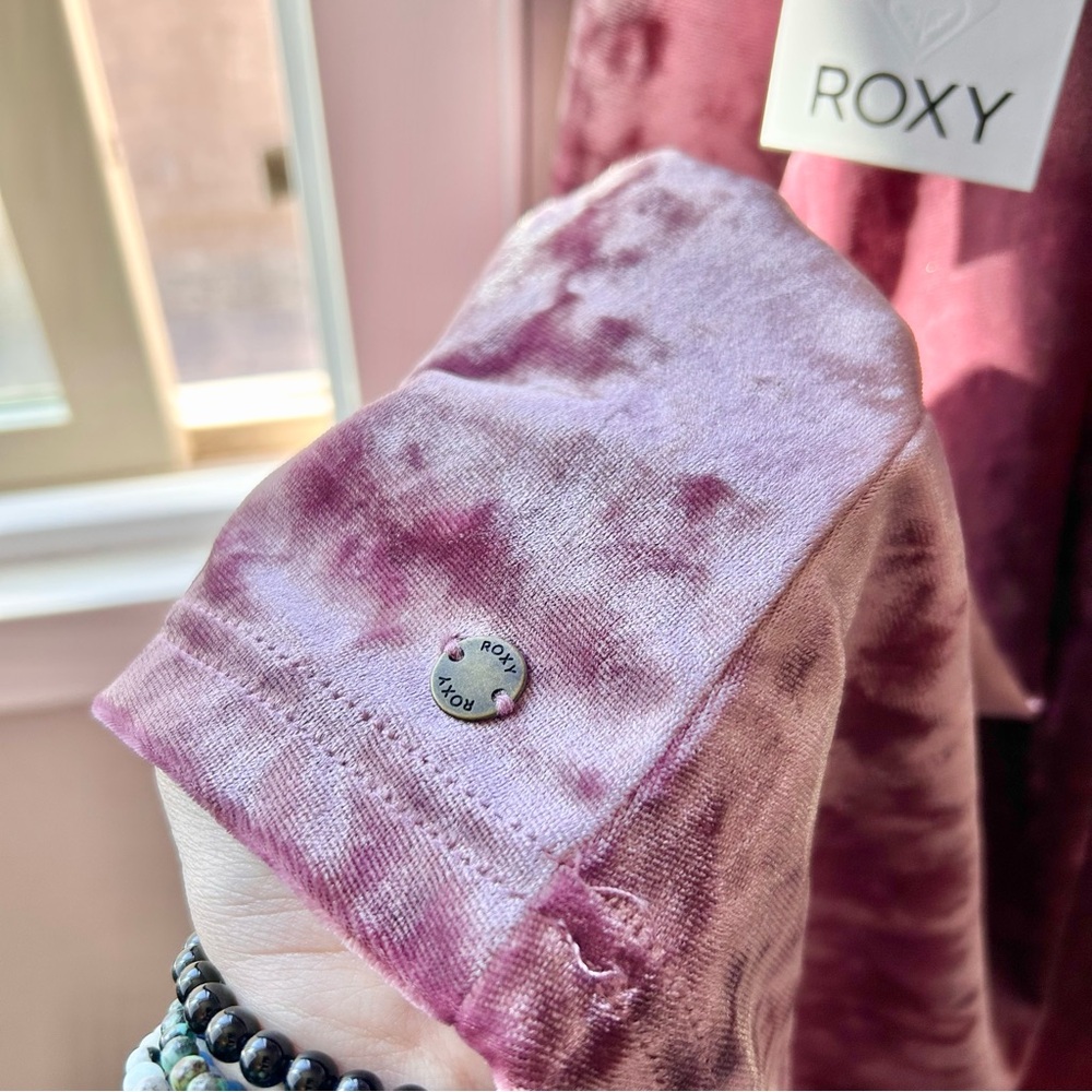 Roxy Velvet Camisole Dress | Size L in Blush Berry Maroon Color | Crushed Velvet - Picture 7 of 13